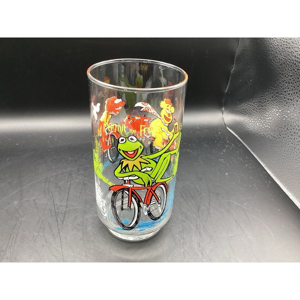 The Great Muppet Caper McDonald's Drinking Glass Kermit The Frog Henson 1981